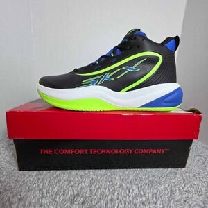 Skechers Basketball SKX League High Top Sneakers Men's Size 11 Blue Black 253010